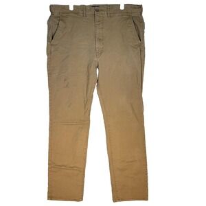 Levi's Chino Pants Mens 38x32 Brown Khaki Twill Casual Straight Leg Welt Pockets